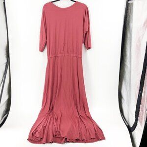 ✅Soft Surroundings Maxi Dress Criss Cross Front with Open Back Size Missy Medium